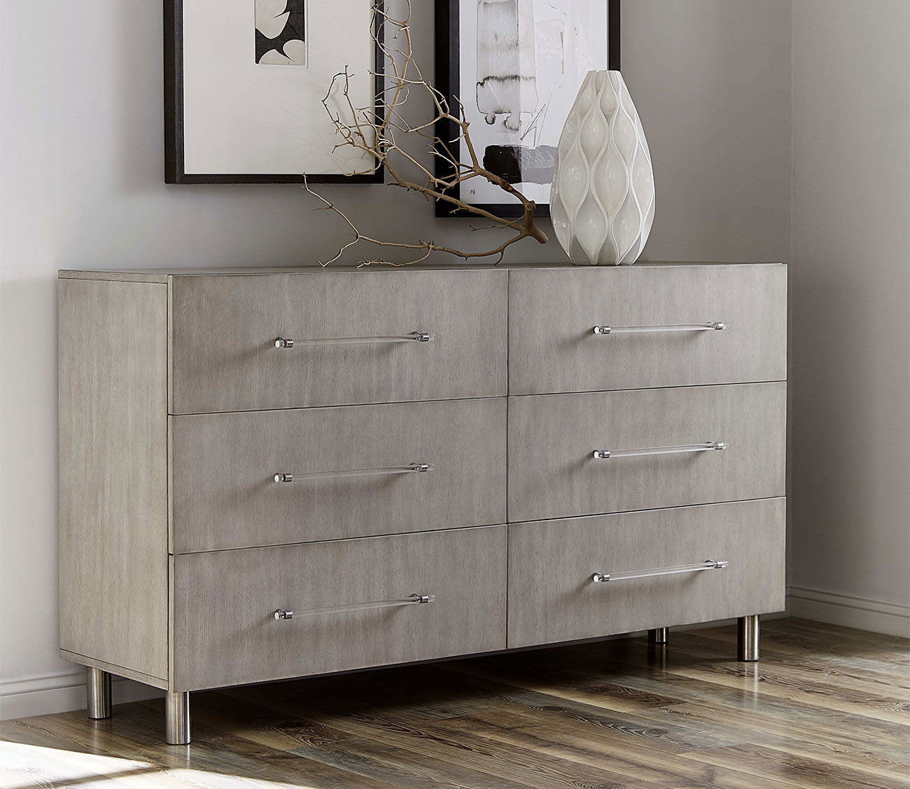 Modus Furniture Argento Oak 6-Drawer Dresser City Mattress Modus Furniture Argento Oak 6-Drawer Dresser City Mattress