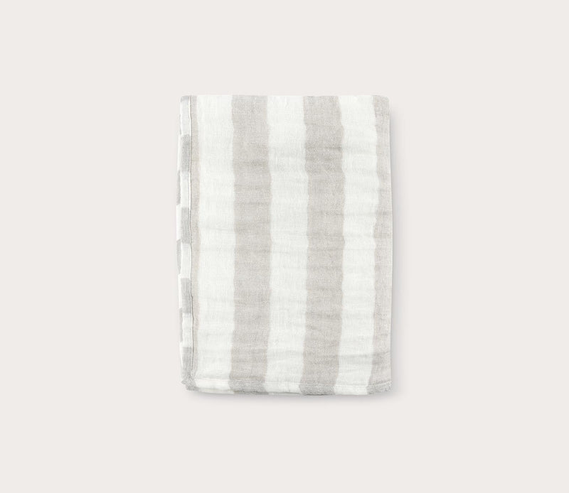 Villa by Classic Home Atwater Ivory Natural Throw Blanket - Image 1