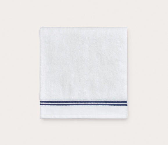 Aura Terry Cotton Stripe Bath Towel by Sferra