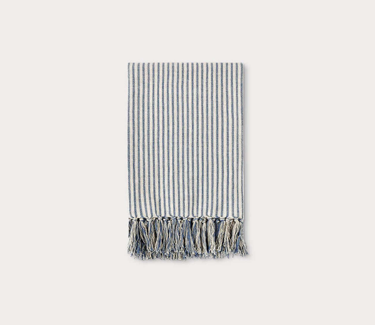 Balboa Blue Natural Throw Blanket by Villa by Classic Home