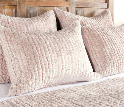 Bari Velvet Bliss Pink Pillow Sham by Villa Home