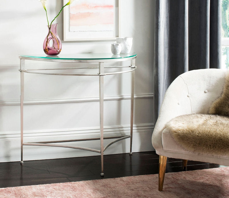 Safavieh Baur Glass Top Metal Console Table - Image 4