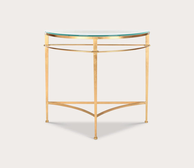Safavieh Baur Glass Top Metal Console Table - Image 2