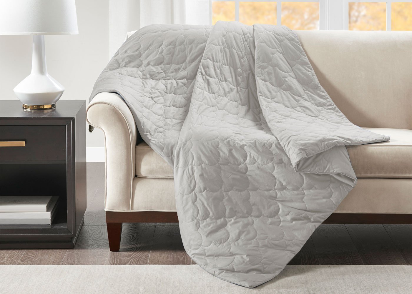Beautyrest Deluxe Quilted Cotton Weighted Blanket by Beautyrest