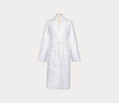 Berkley White Cotton Terry Robe by Sferra