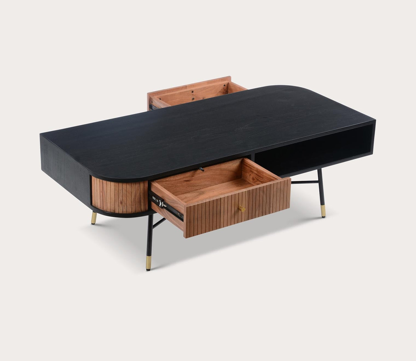 Bezier Solid Wood Storage Coffee Table by Moe's Furniture