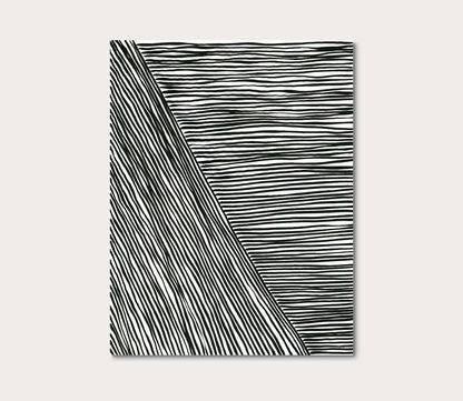 Black and White Stripes 4 Canvas Digital Print by Grand Image Home