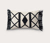 Black Ivory Woven Lumbar Throw Pillow by Loloi