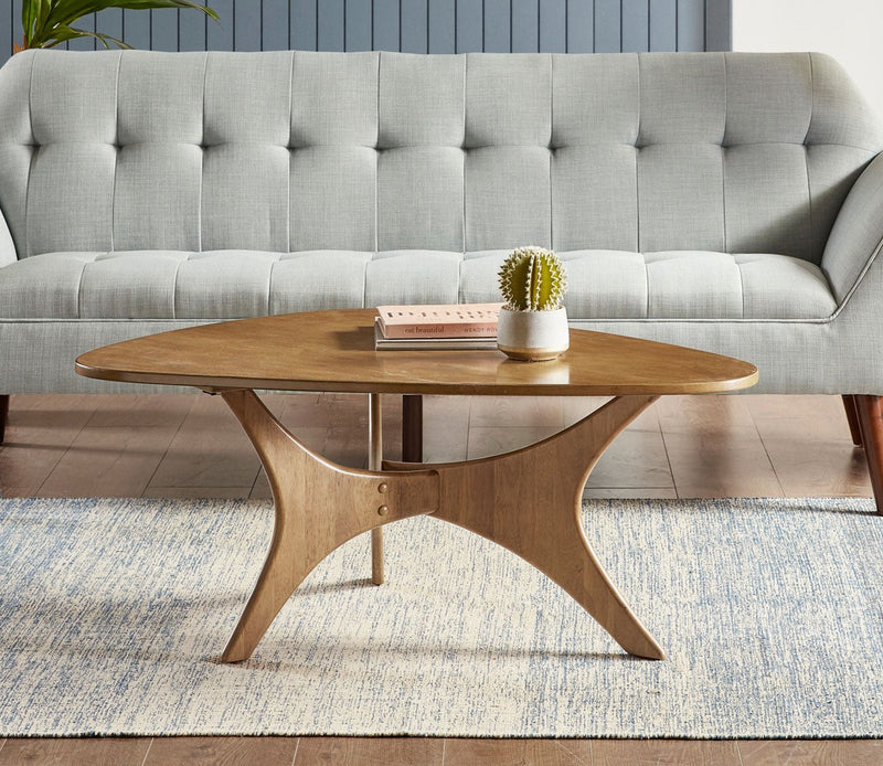 Ink & Ivy Blaze Triangle Wood Coffee Table - Image 5