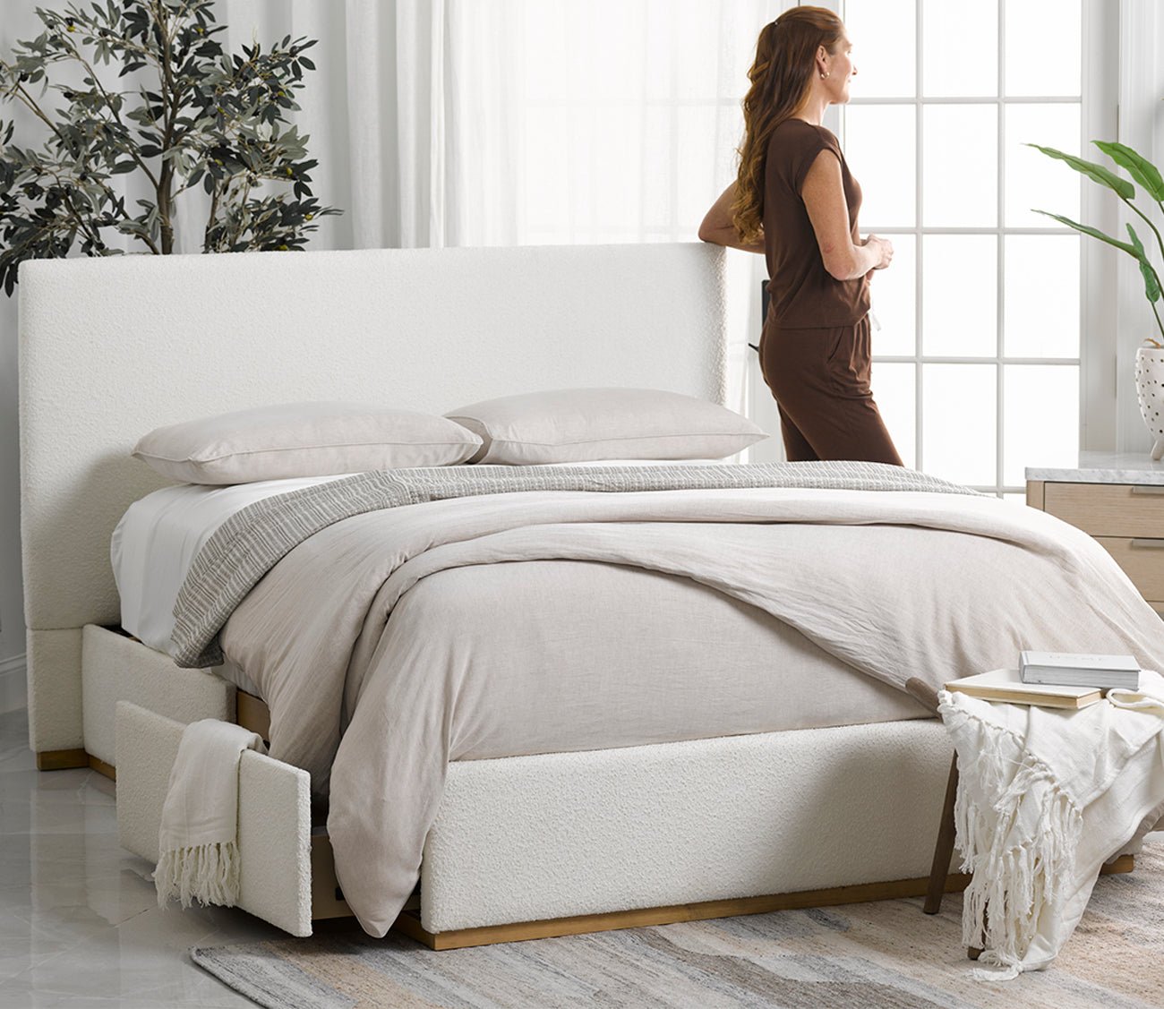 Bodhi Upholstered Storage Bed by CM Home