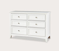 Vaughan Bassett Bonanza 6-Drawer Double Dresser - White