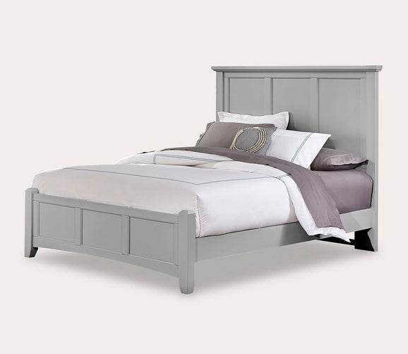 Bonanza Mansion Gray Wood Panel Low Profile Bed by Vaughan Bassett