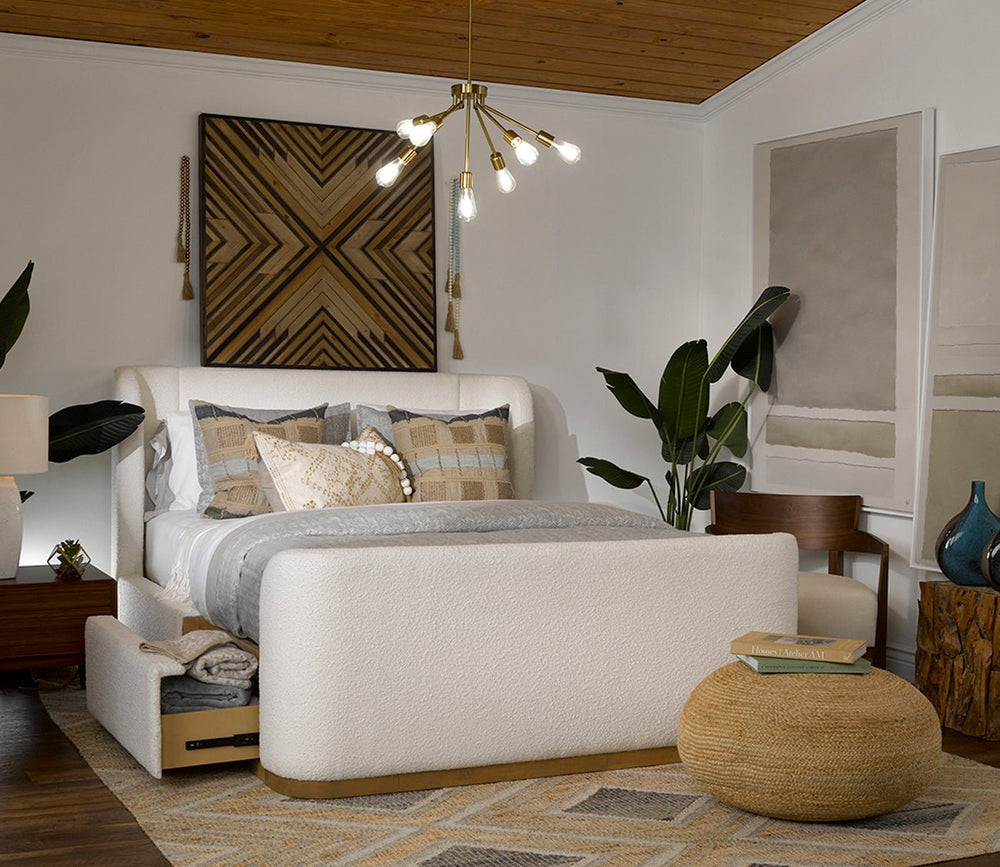 Braga Jute Natural Pouf by Villa by Classic Home