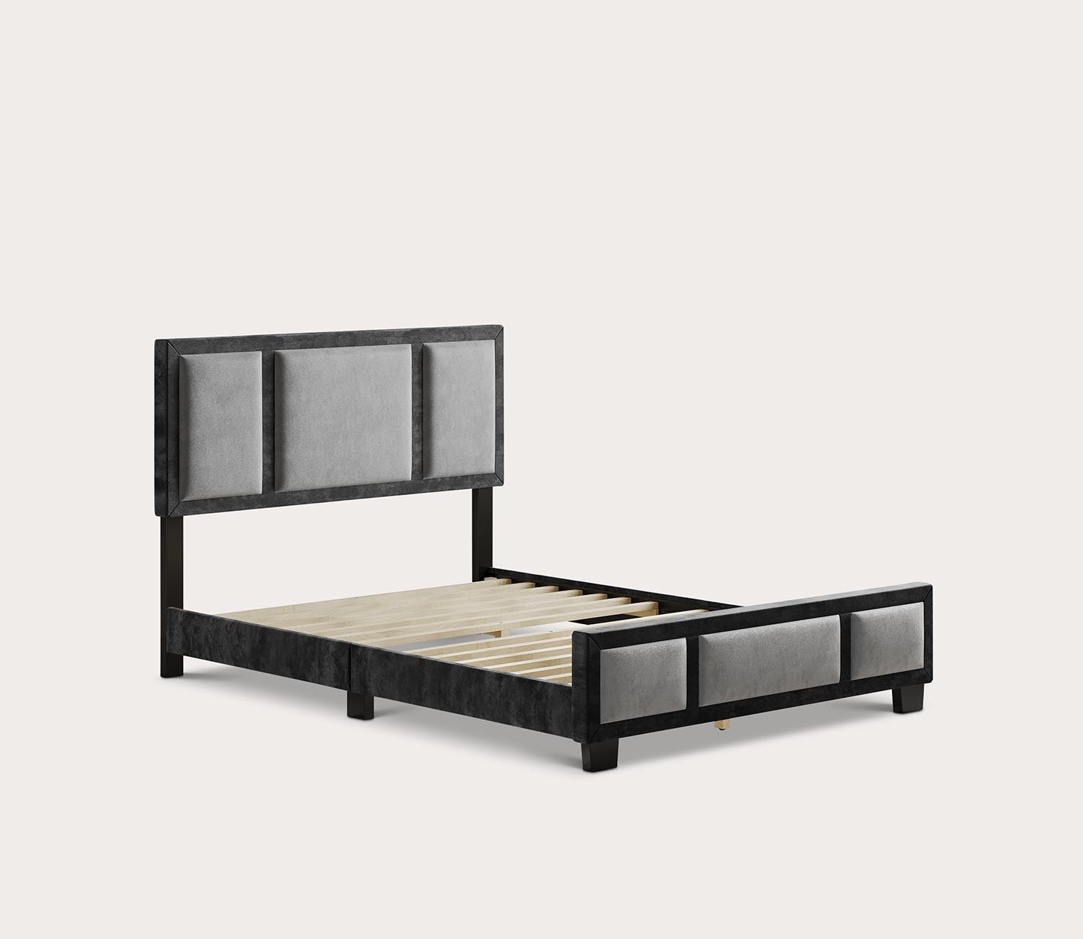 Brio Velour Fabric Upholstered Platform Bed by Boyd Sleep