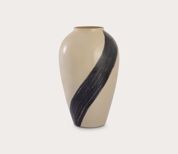 Brushstroke Cream Vase by Elk Home