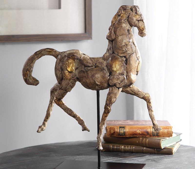 Uttermost Caballo Dorado Sculpture - Image 1