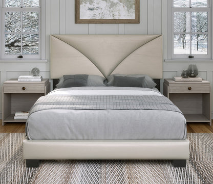 Capstone Faux Leather Upholstered Platform Bed by Boyd Sleep