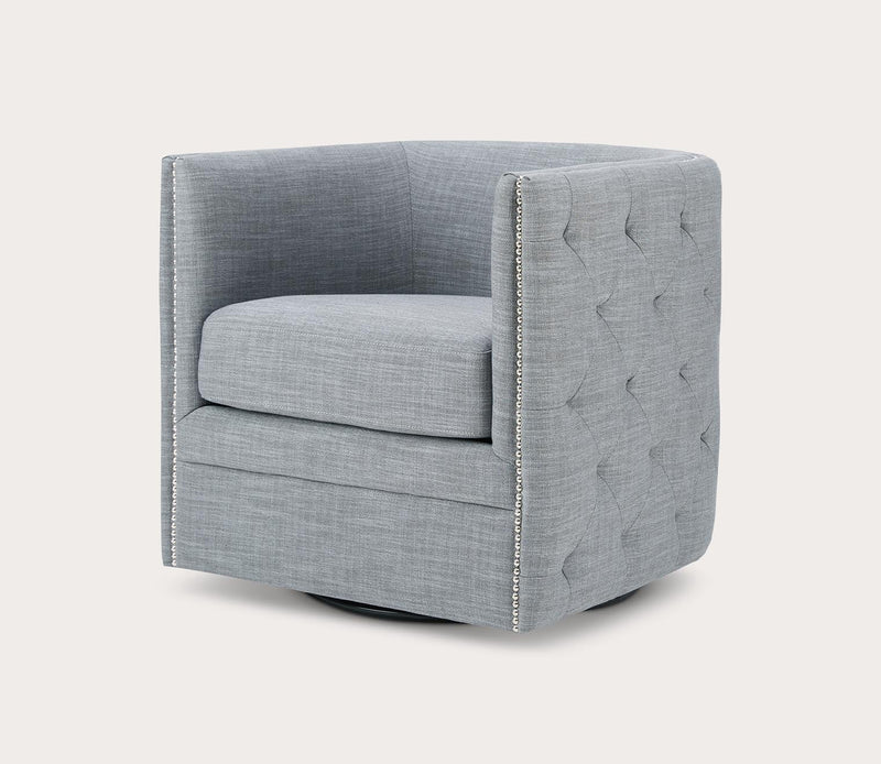 Madison Park Capstone Swivel Accent Chair - Image 7
