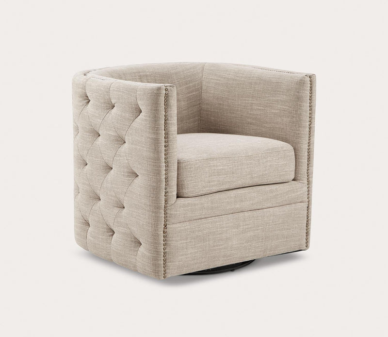 Madison Park Capstone Swivel Accent Chair - Image 4