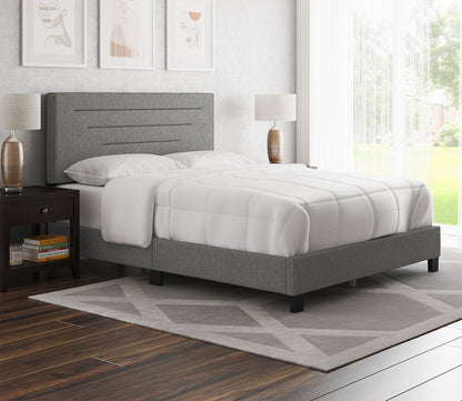 Carolina Linen Fabric Upholstered Platform Bed by Arkotec