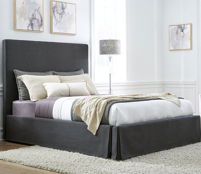 Modus Furniture Cheviot Upholstered Skirted Panel Bed - Image 6