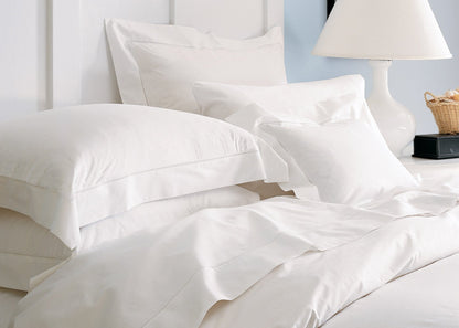 Classico White Linen Pillowcases by Sferra