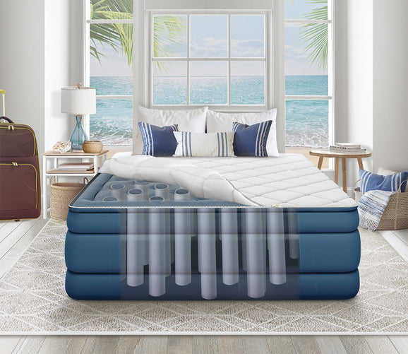 Cloud Supreme 20" Raised Air Mattress with Zip-Off Pillowtop by Nautica