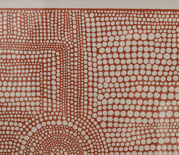 Clustered Dots A in Red Digital Print by Grand Image