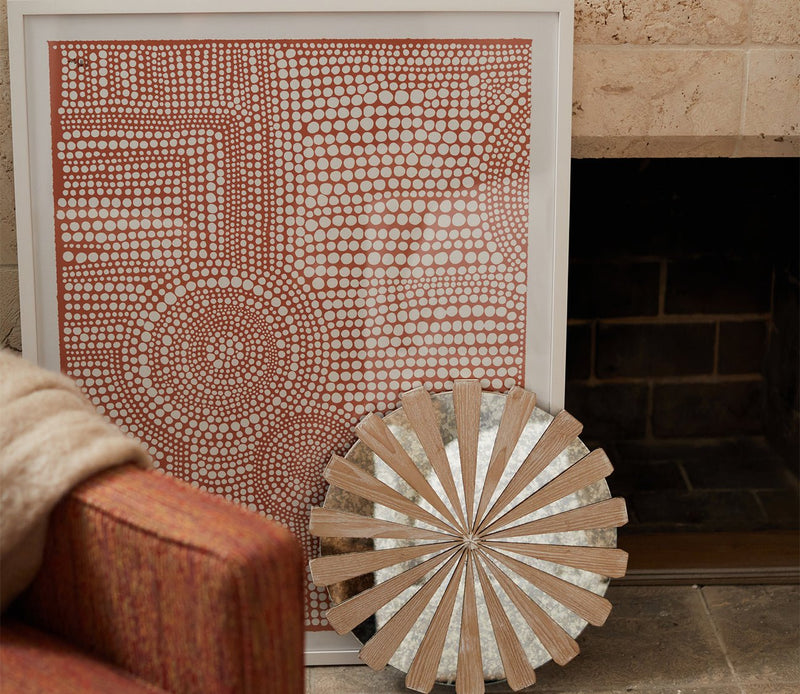 Grand Image Clustered Dots A in Red Digital Print - Image 1