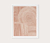 Clustered Dots B in Red Digital Print by Grand Image Home