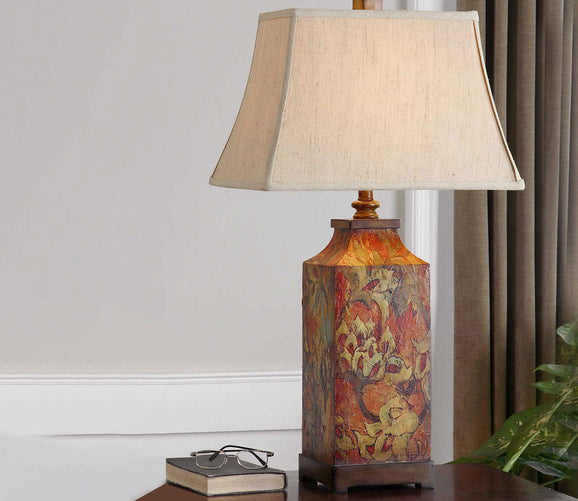 Colorful Flowers Table Lamp by Uttermost