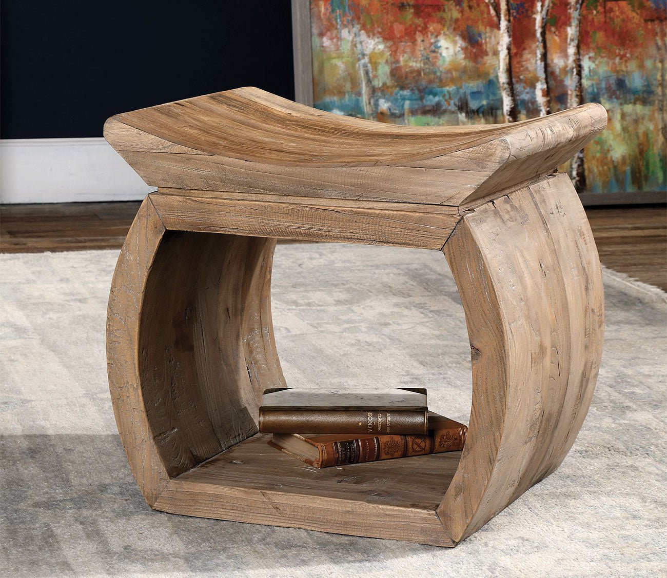 Connor Elm Accent Stool by Uttermost