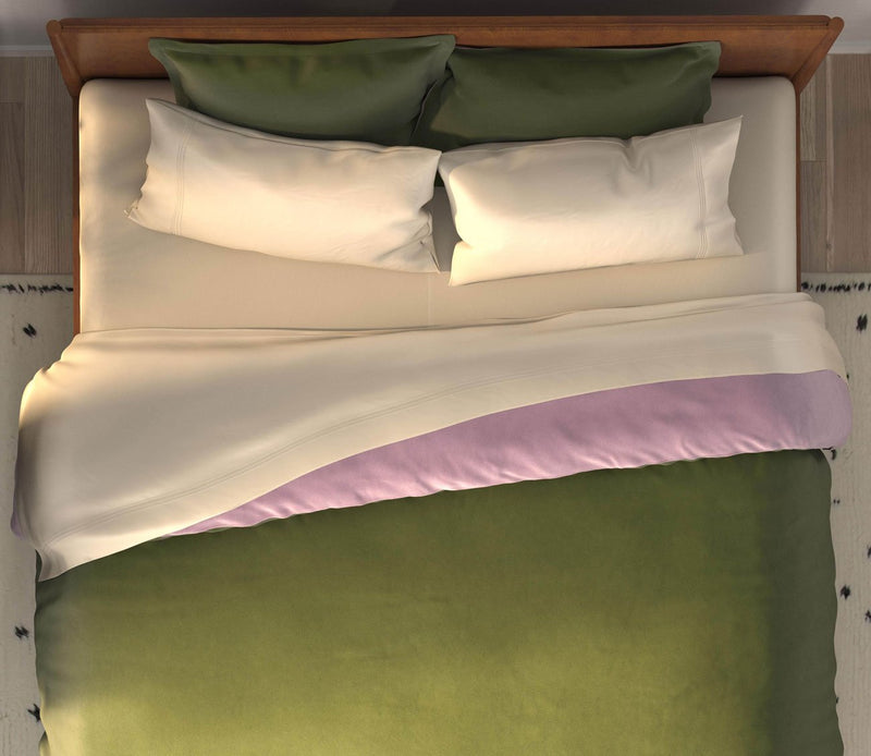 PureCare Cooling Bamboo Reversible Duvet Cover and Sham Set Separates - Image 1