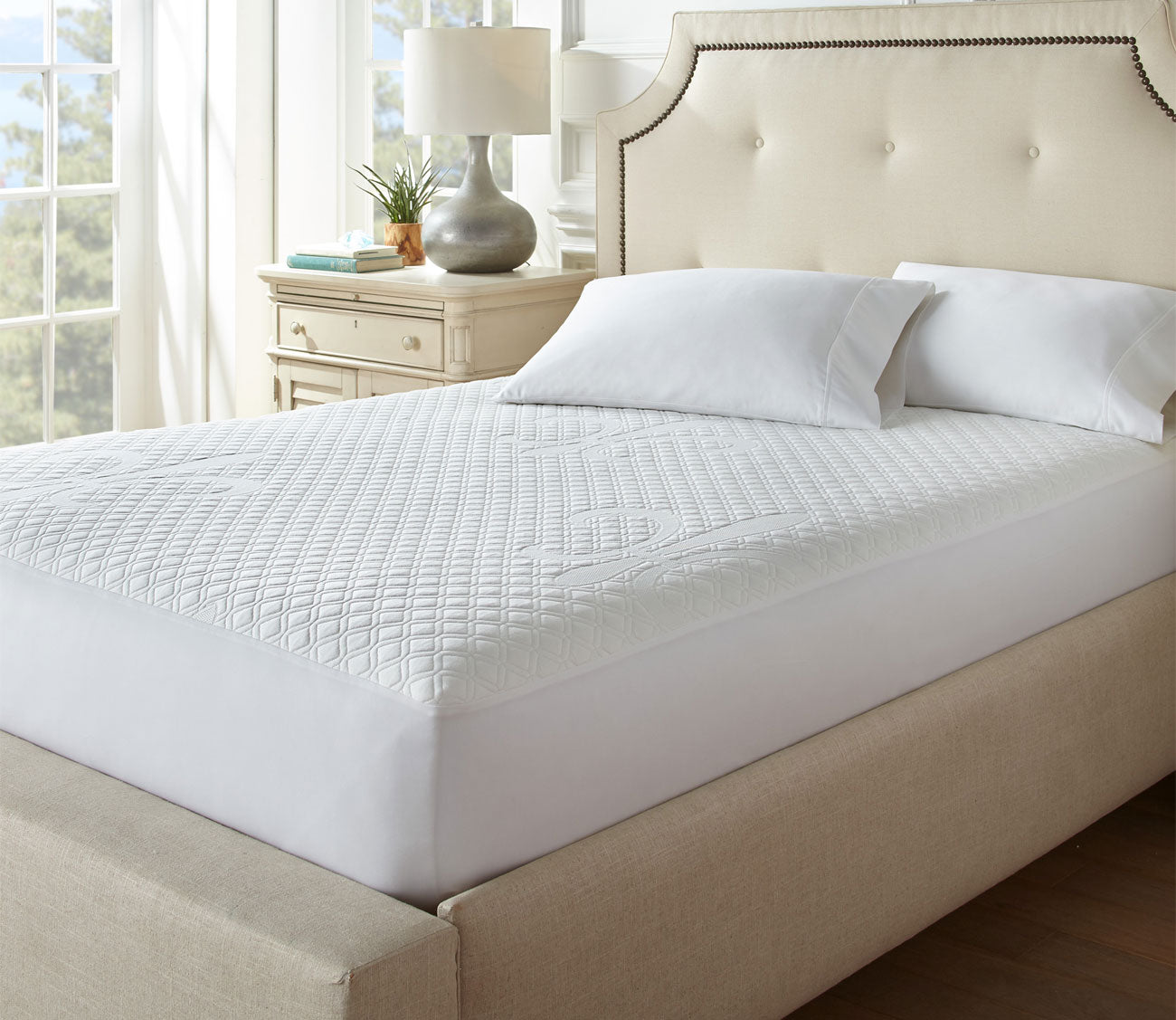 Cooling Waterproof Mattress Protector by Stearns & Foster