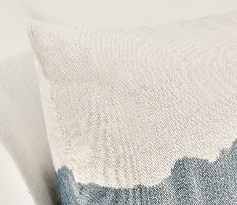 Villa by Classic Home Cora Watercolor Linen Throw Pillow - Image 4