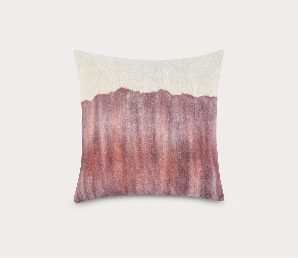 Cora Watercolor Linen Throw Pillow by Villa by Classic Home