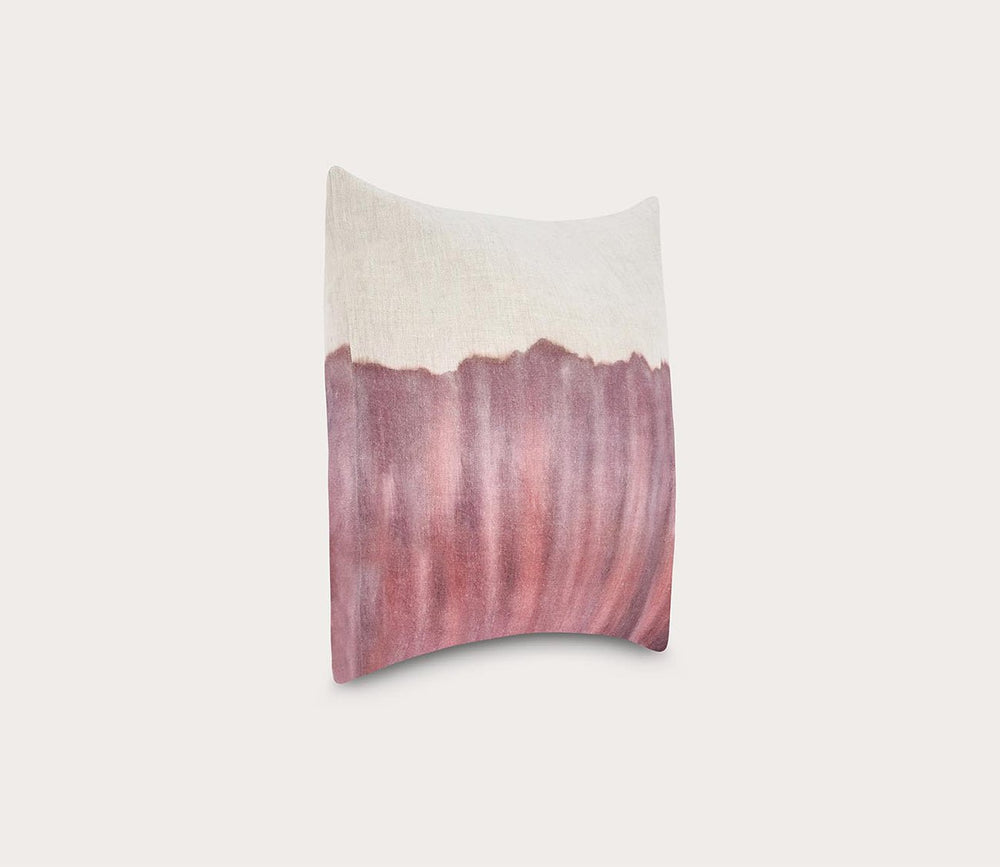 Cora Watercolor Linen Throw Pillow by Villa by Classic Home