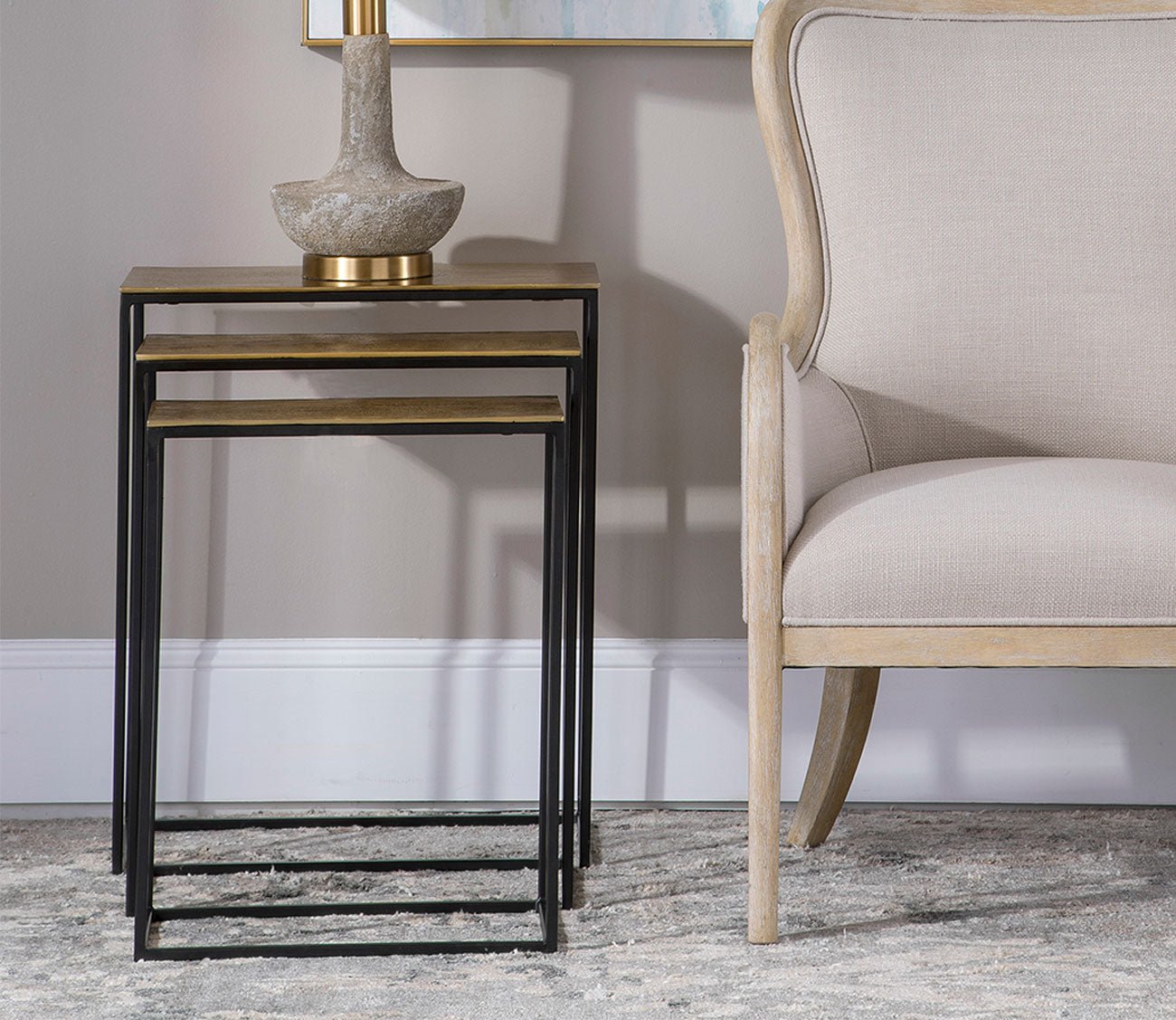Coreene Gold Nesting Tables by Uttermost