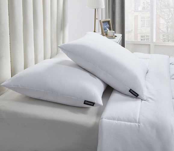 Cotton Softy Around Feather and Down Firm Euro Pillow 2-Pack by Beautyrest