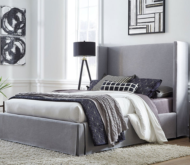 Cresta Upholstered Skirted Storage Panel Bed - Image 3