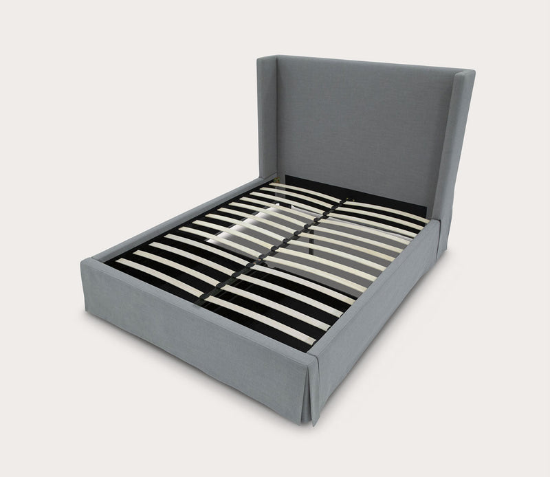 Cresta Upholstered Skirted Storage Panel Bed - Image 2