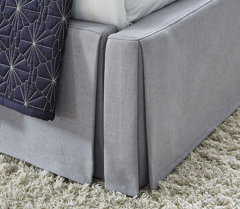 Cresta Upholstered Skirted Storage Panel Bed - Image 4