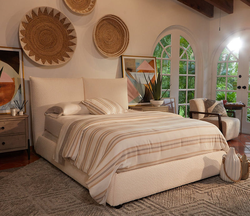 Cumulus Sherpa Fabric Upholstered Bed - Image 3