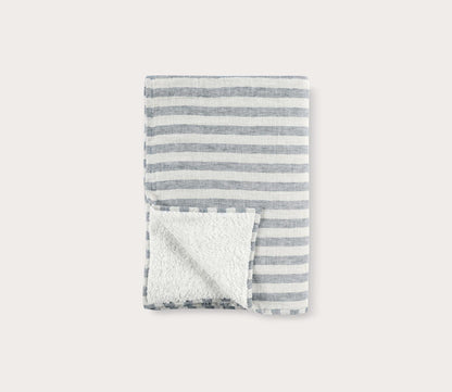 Cyprus Ivory Blue Throw Blanket by Villa Home
