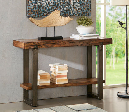 Dayton Distressed Wood Console Table by Madison Park