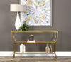 Deline Gold Console Table by Uttermost