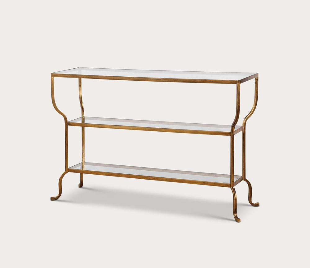 Deline Gold Console Table by Uttermost