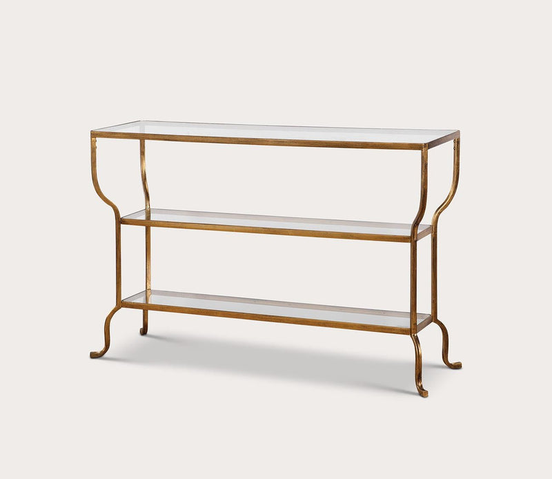Uttermost Deline Gold Console Table - Image 3
