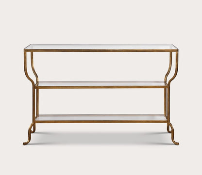 Deline Gold Console Table by Uttermost