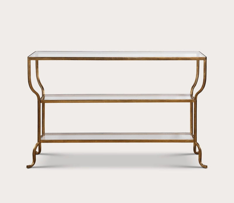 Uttermost Deline Gold Console Table - Image 4